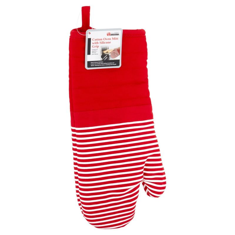 Jacent Culinary Elements Cotton Oven Mitt with Silicone Grip