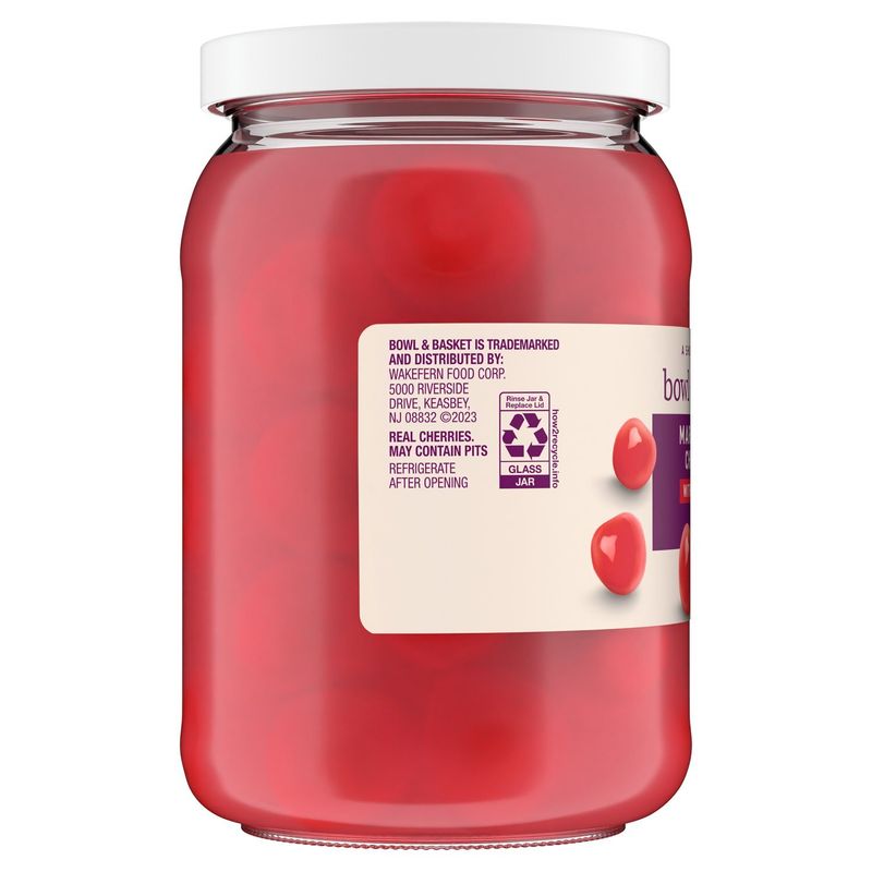 Bowl &amp; Basket Maraschino Cherries without Stems, 16 oz