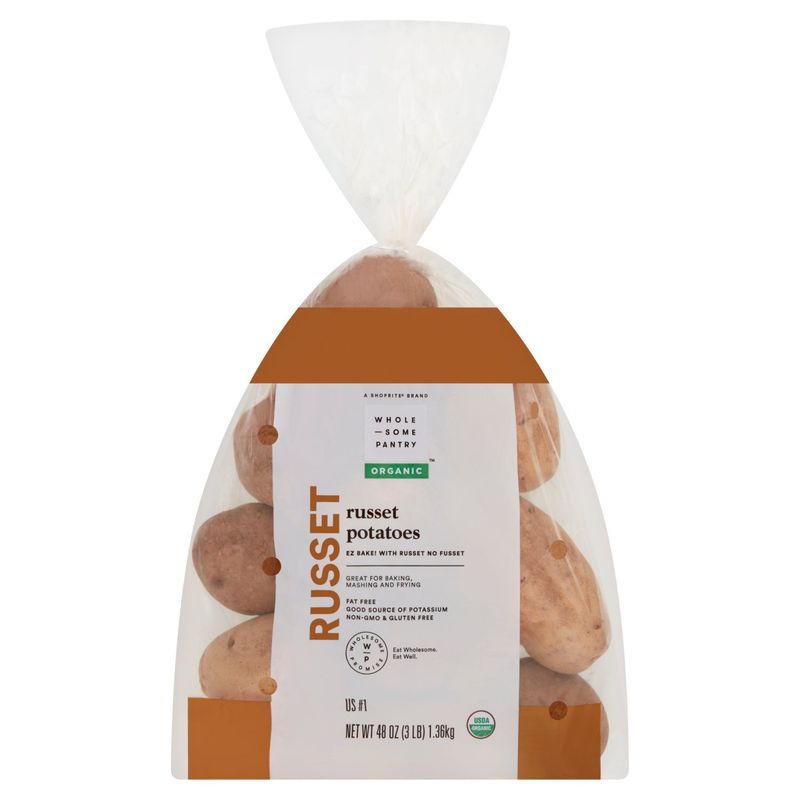Wholesome Pantry Organic Russet Potatoes, 3 lb bag