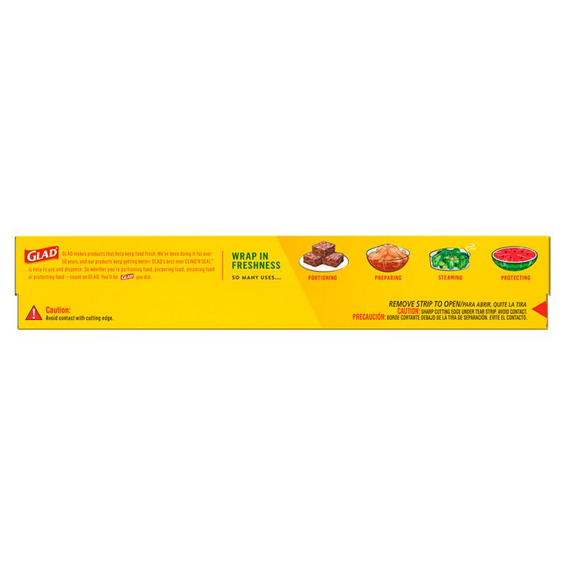 Glad Cling'n Seal 200 sq ft Clear Food Wrap