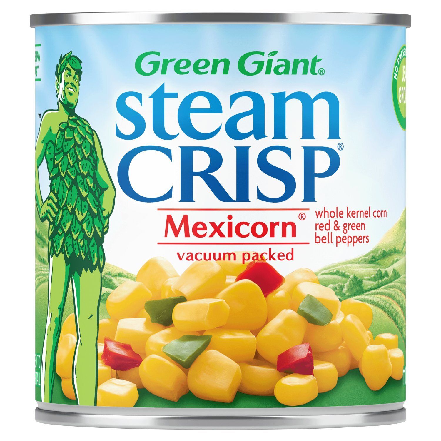 Green Giant SteamCrisp Mexicorn Whole Kernel Corn Red &amp; Green Bell Peppers, 11 oz