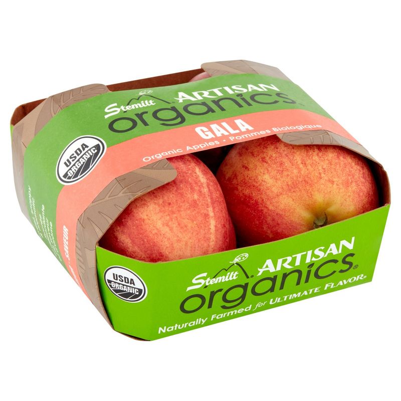Stemilt Artisan Organics Gala Organic Apples, 4 ct