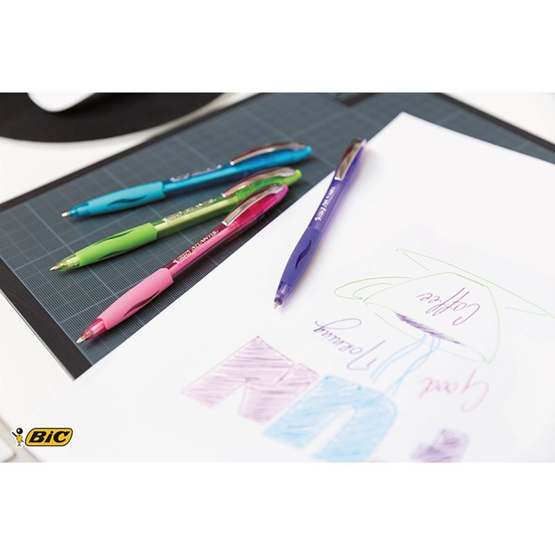 BIC Glide Ultra Smooth Writing Ball Pens, 2 count