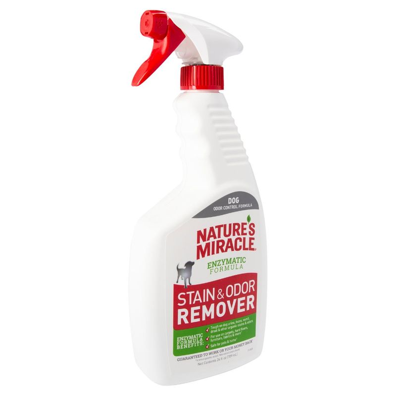 Nature's Miracle Enzymatic Formula Dog Stain &amp; Odor Remover, 24 fl oz