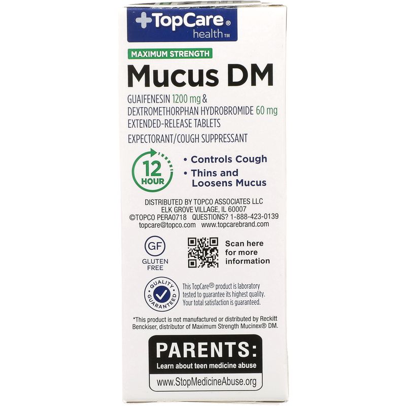 TopCare Guaifenesin MUCUS DM MAX, 14 each