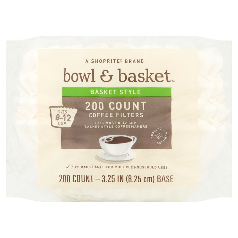 Bowl &amp; Basket Basket Style Coffee Filters, 200 count