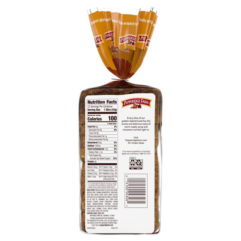 Pepperidge Farm Swirl French Toast Bread, 14 oz
