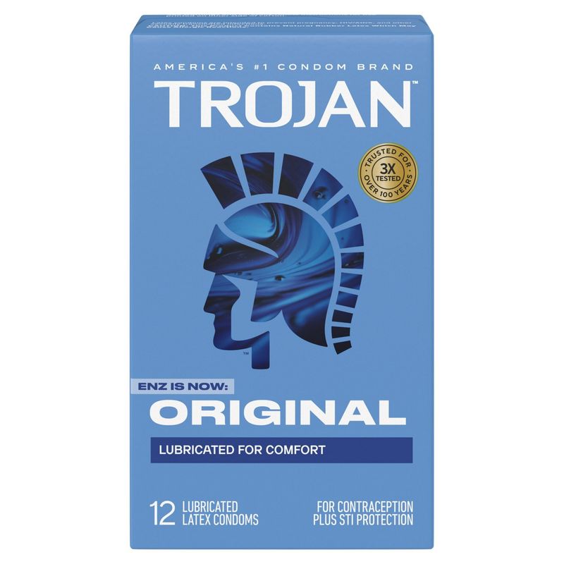 Trojan Original Lubricated Latex Condoms, 12 count