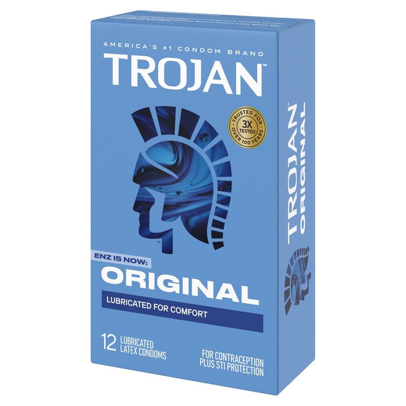 Trojan Original Lubricated Latex Condoms, 12 count