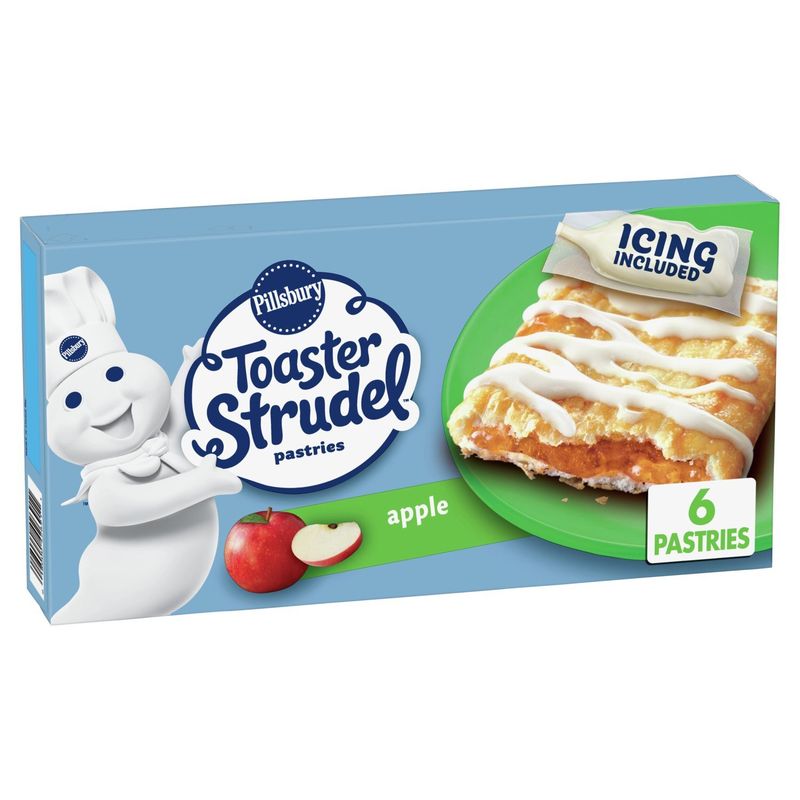 Pillsbury Toaster Strudel Apple Pastries, 6 count, 11.7 oz
