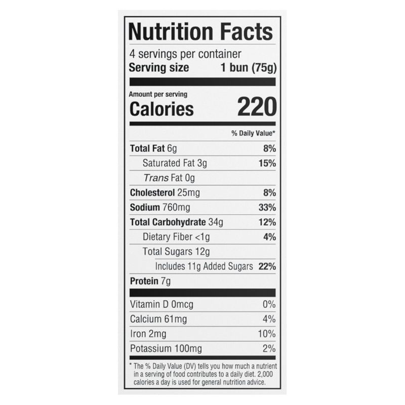King's Hawaiian Hawaiian Sweet Pretzel Hamburger Buns, 4 count, 10.5 oz