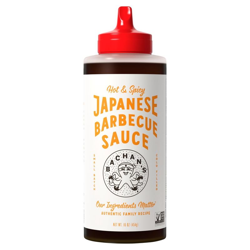 Bachan's Hot &amp; Spicy Japanese Barbecue Sauce, 16 oz