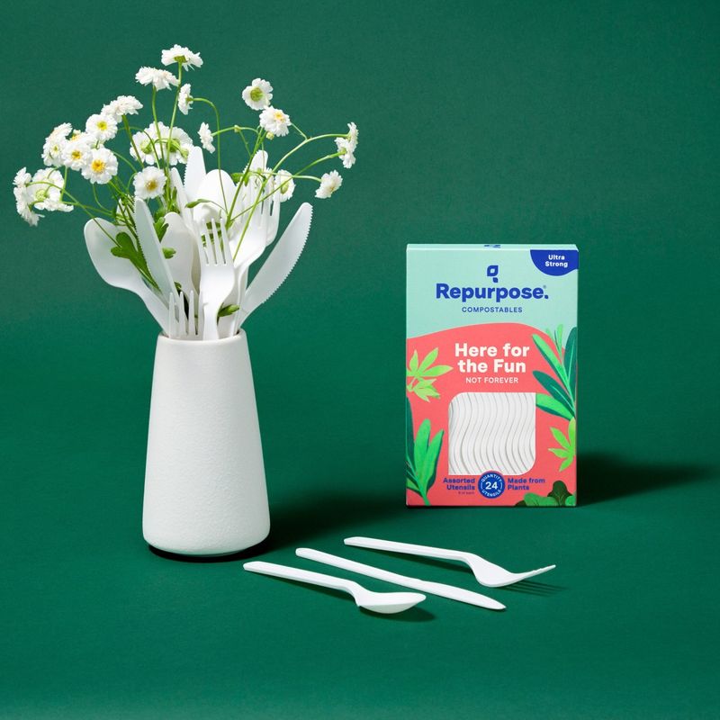 Repurpose Compostables Super Strong Assorted Utensils, 24 count