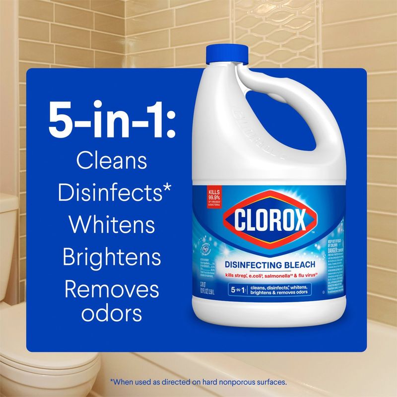 Clorox Disinfecting Bleach, 121 fl oz