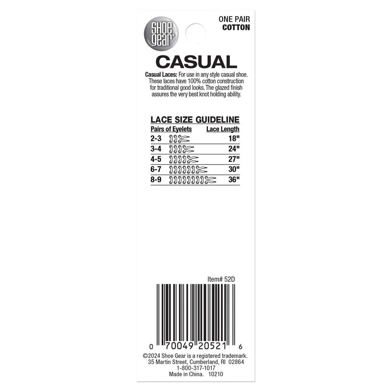 Shop Gear 36 Inch Cotton Round Laces, 1 pair