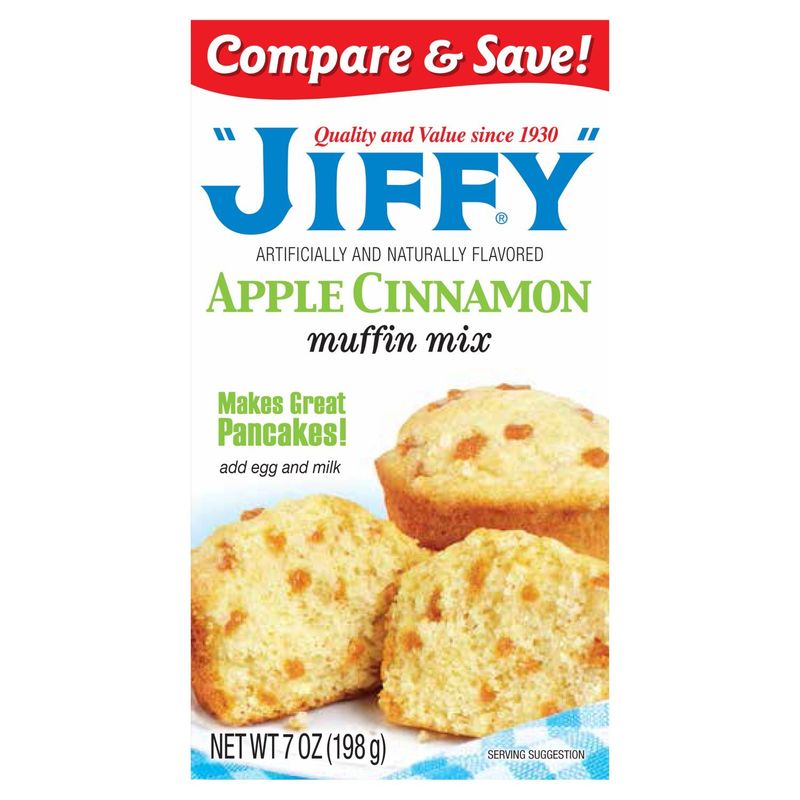JIFFY Apple Cinnamon Muffin Mix, 7 oz