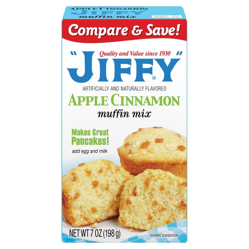 JIFFY Apple Cinnamon Muffin Mix, 7 oz