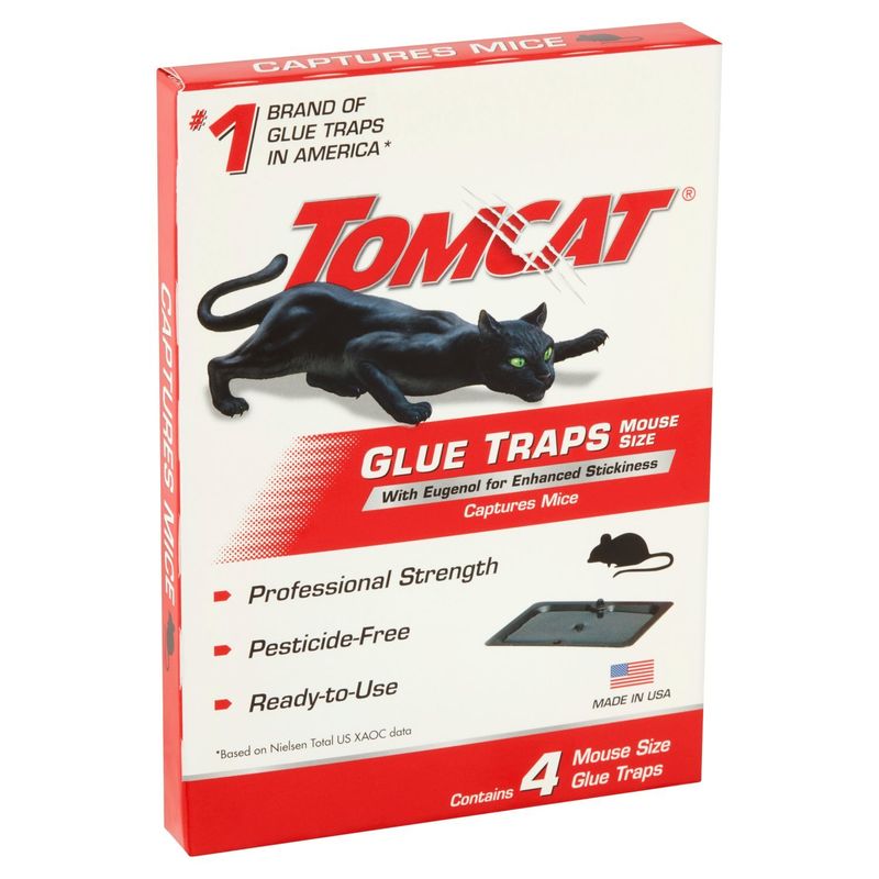 Tomcat Mouse Size Glue Traps, 4 count