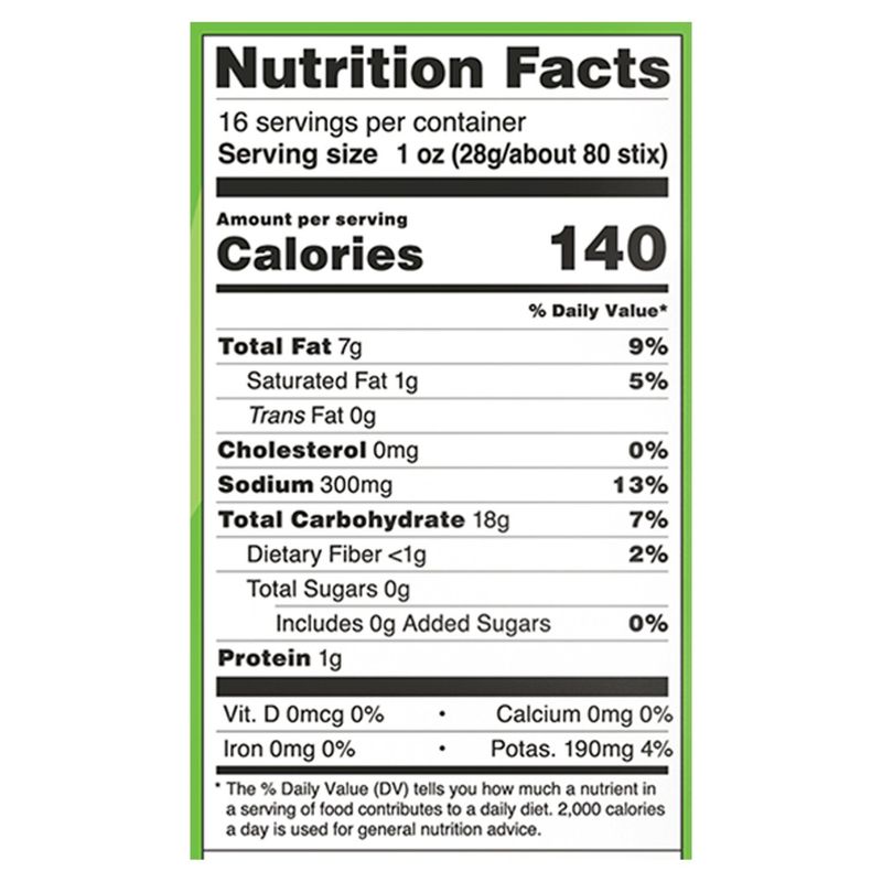 Good Health Avocado Oil Veggie Stix Sea Salted Potato Based Snack, 16 oz