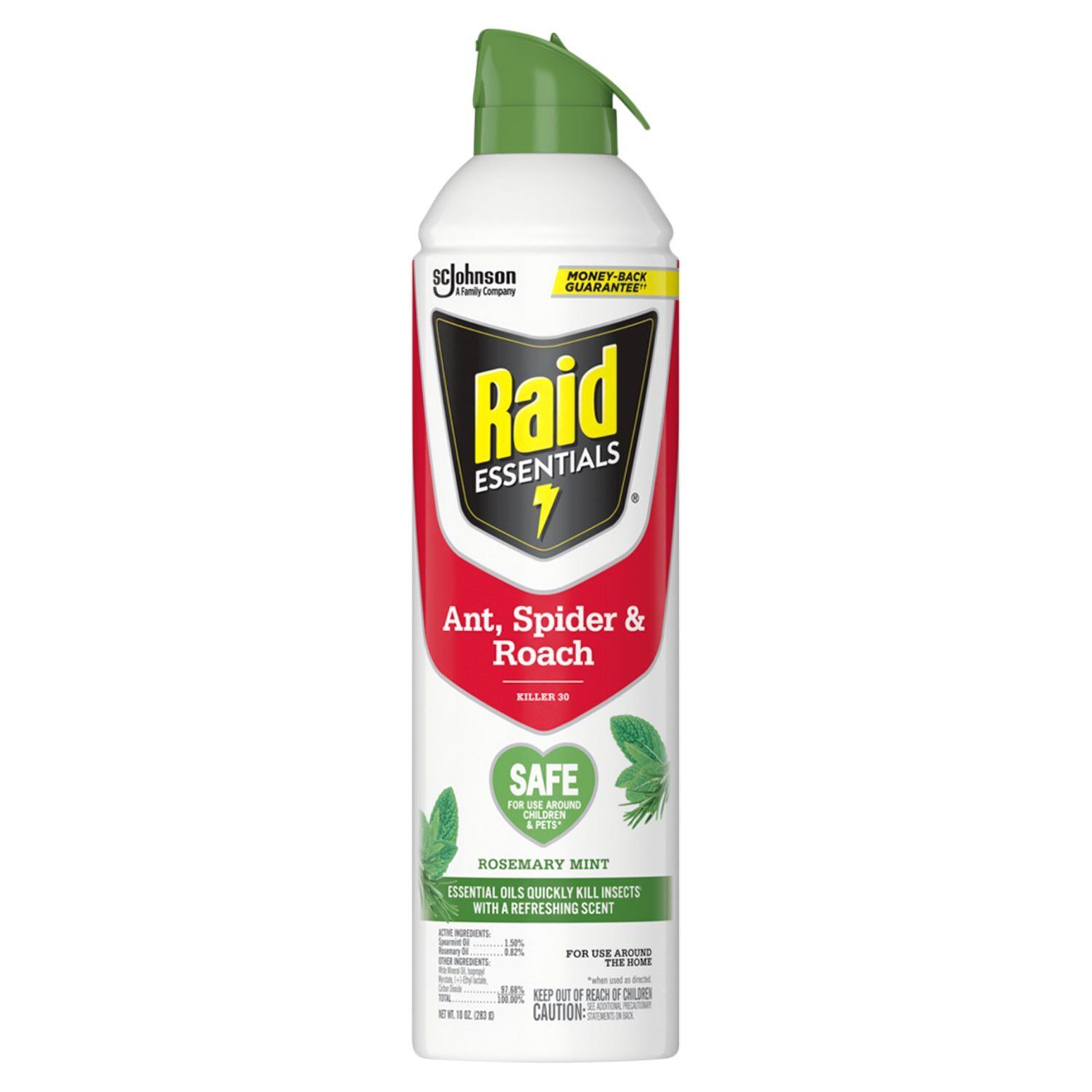 Raid Essentials Rosemary Mint Ant, Spider &amp; Roach Killer 30 Spray, 10 oz