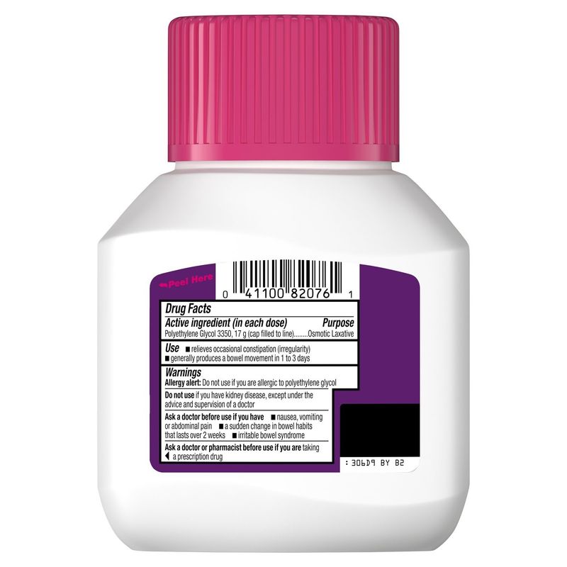 MiraLAX Unflavored Powder Laxative, 7 count, 4.1 oz