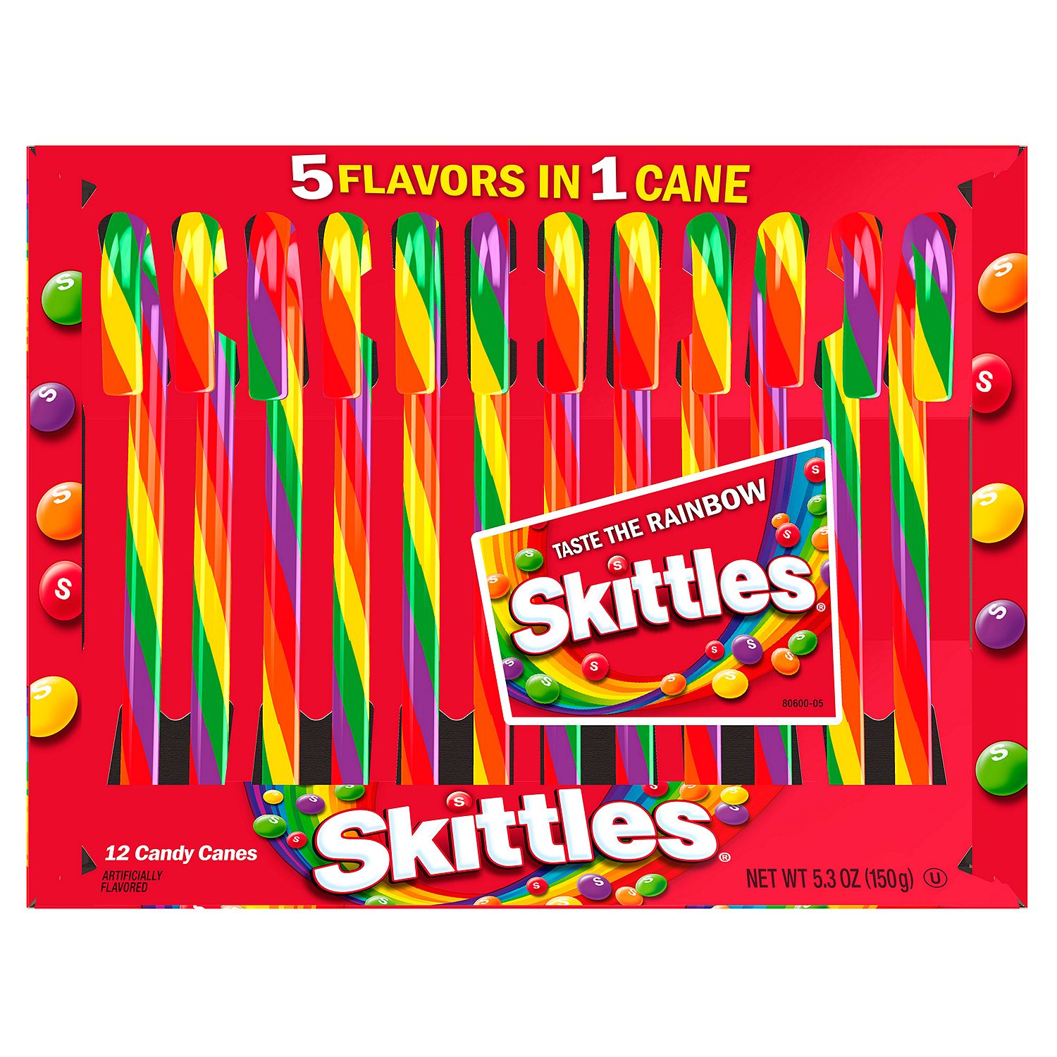 Skittles Candy Canes, 12 count, 5.3 oz