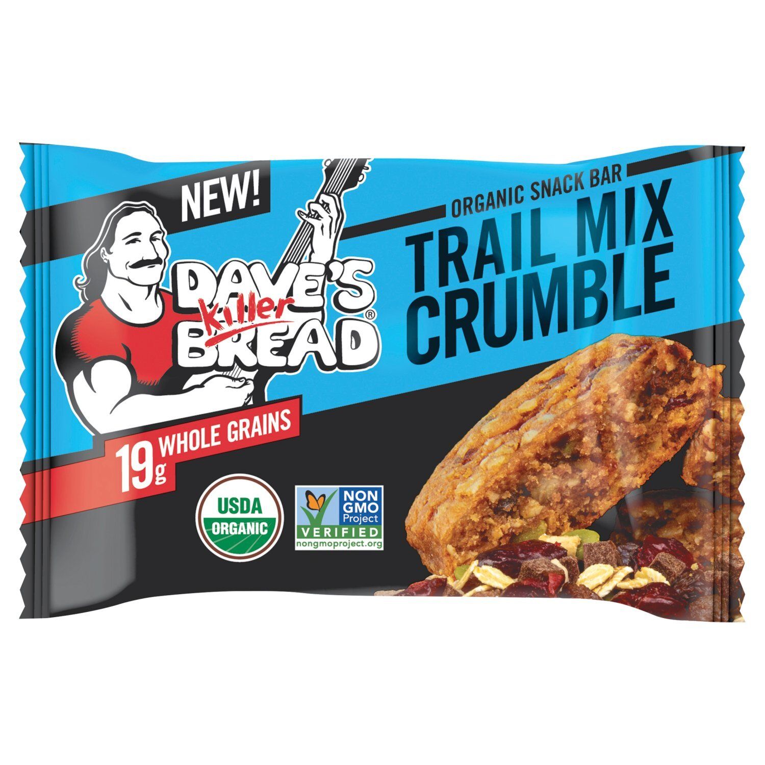 Dave's Killer Bread Trail Mix Crumble Organic Snack Bar, 1.75 oz