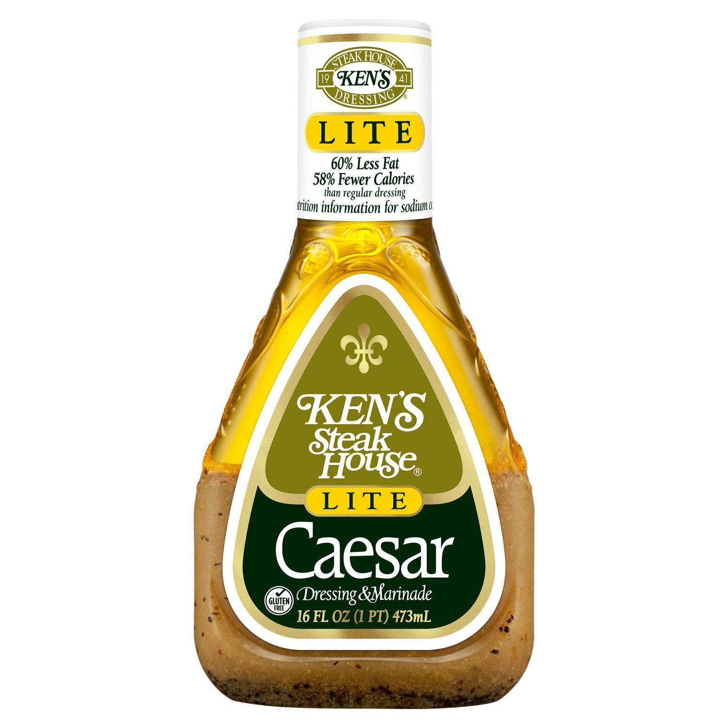 Ken's Steak House Lite Caesar Dressing &amp; Marinade, 16 fl oz