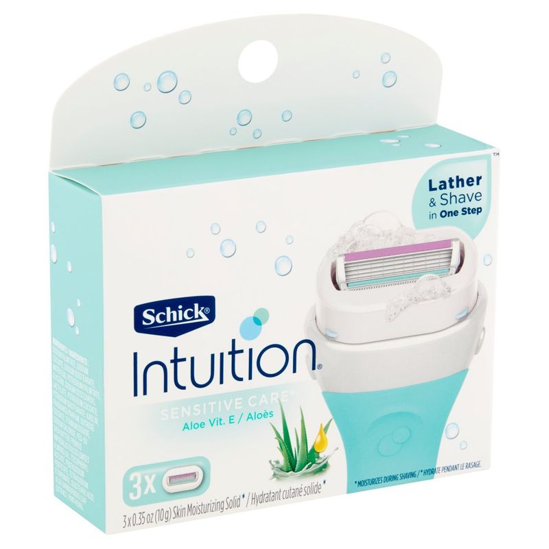 Schick Intuition Sensitive Care Cartridges, 3 count