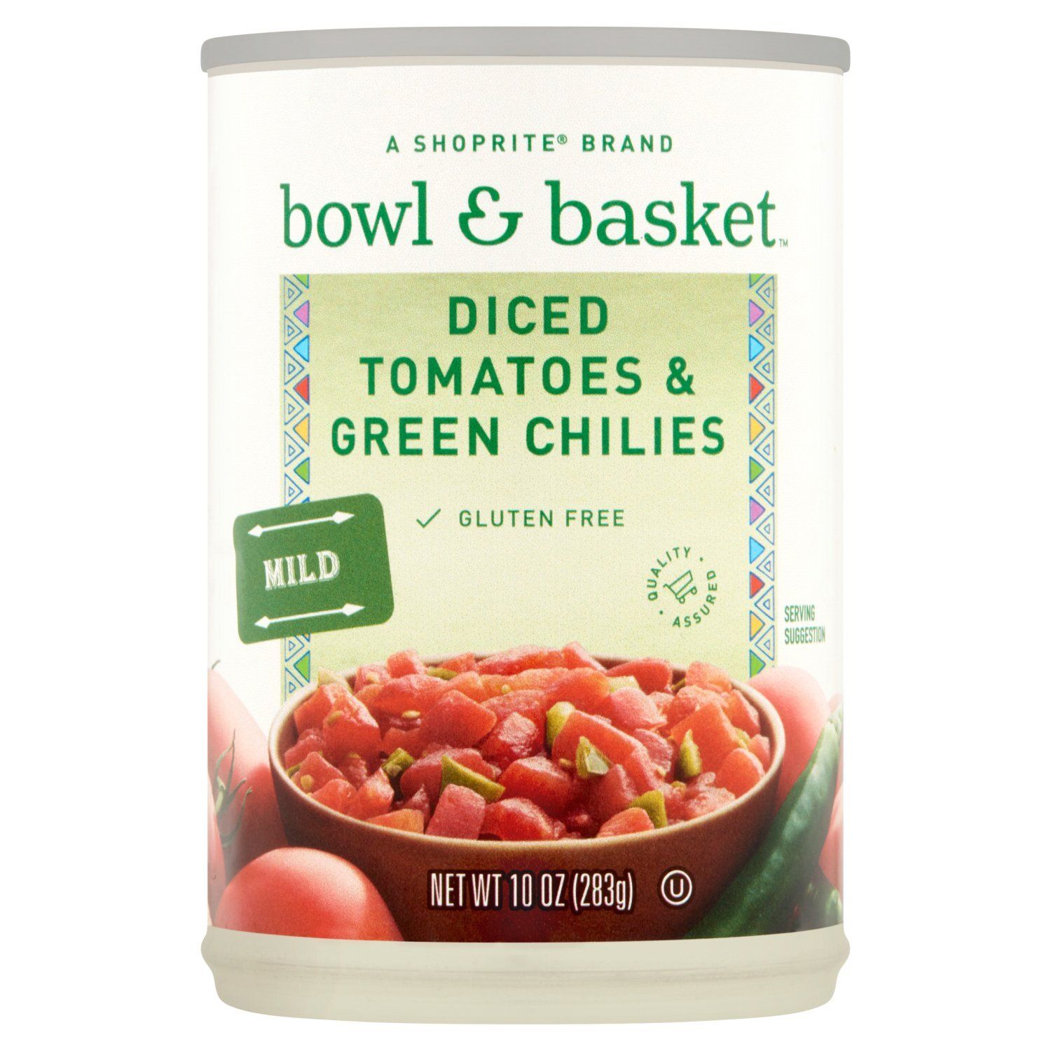 Bowl &amp; Basket Mild Diced Tomatoes &amp; Green Chilies, 10 oz