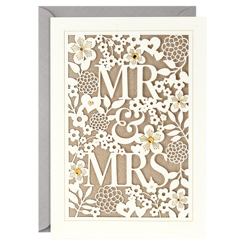 Hallmark Wedding Card (Mr. &amp; Mrs.)