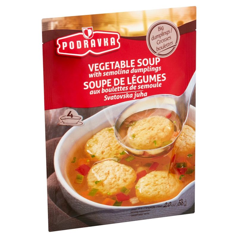 Podravka Vegetable Soup with Semolina Dumplings, 2.0 oz