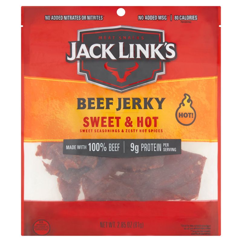 Jack Link's Sweet &amp; Hot Beef Jerky, 2.85 oz