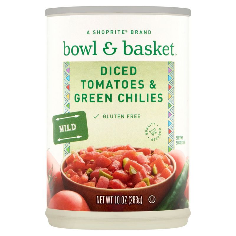 Bowl &amp; Basket Mild Diced Tomatoes &amp; Green Chilies, 10 oz