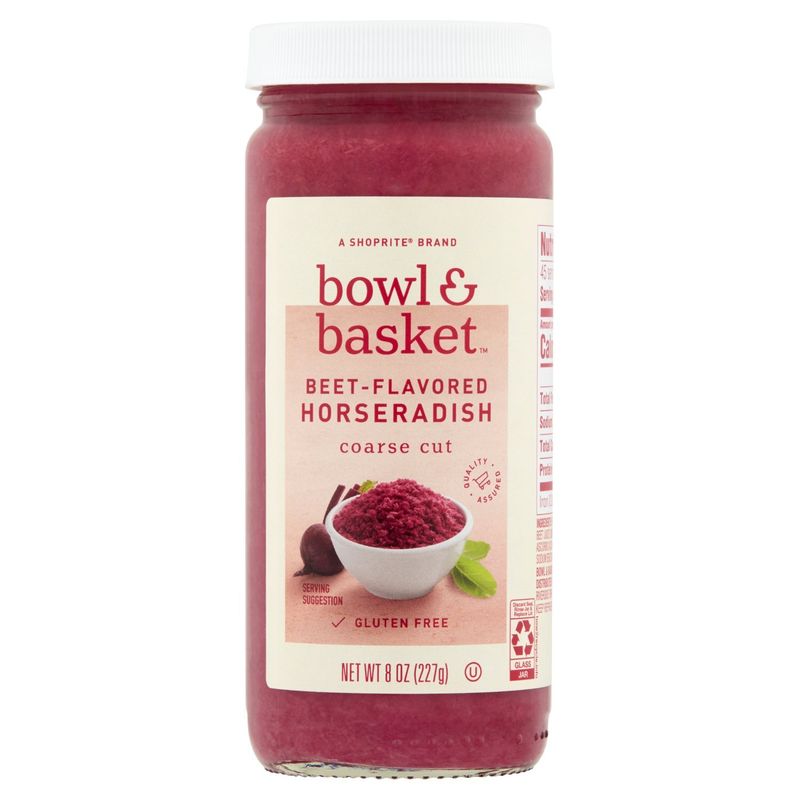 Bowl &amp; Basket Coarse Cut Beet-Flavored Horseradish, 8 oz