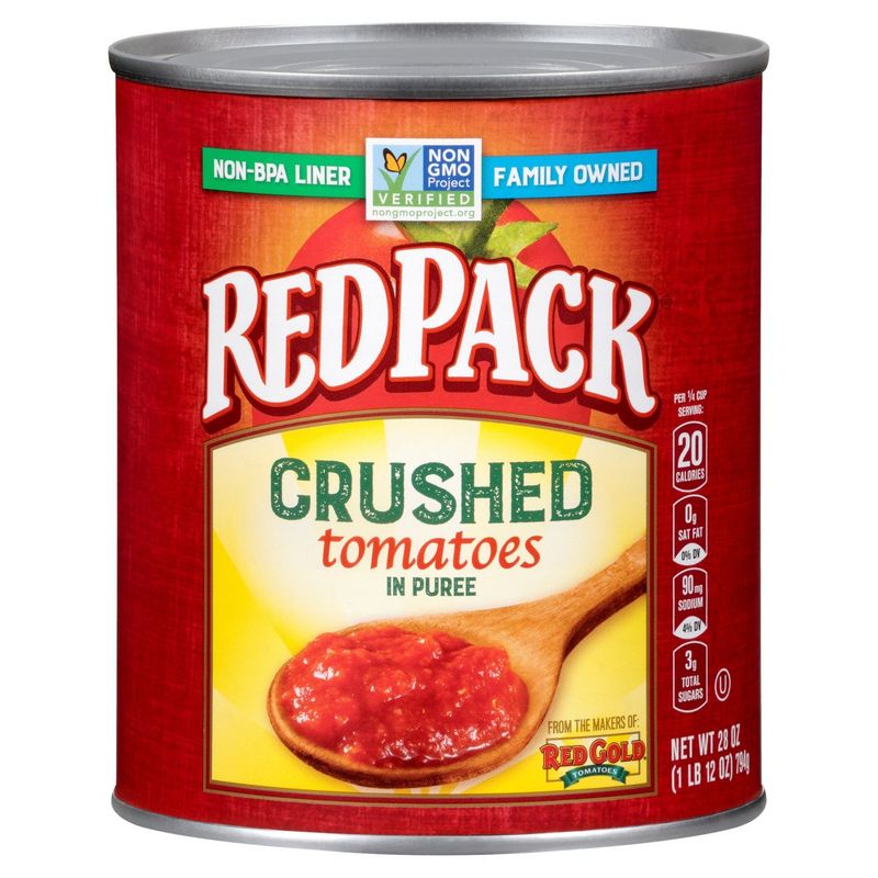 Red Gold RedPack Crushed Tomatoes in Puree, 28 oz