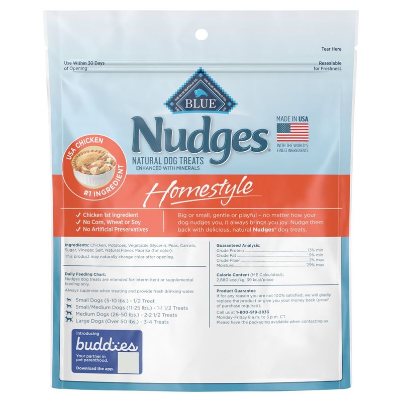 Blue Buffalo Nudges Homestyle Natural Dog Treats, 16 oz