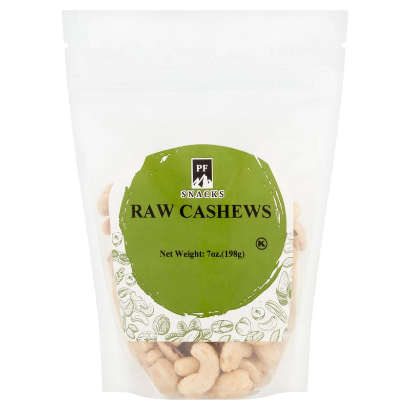 PF Snacks Raw Cashews, 7 oz
