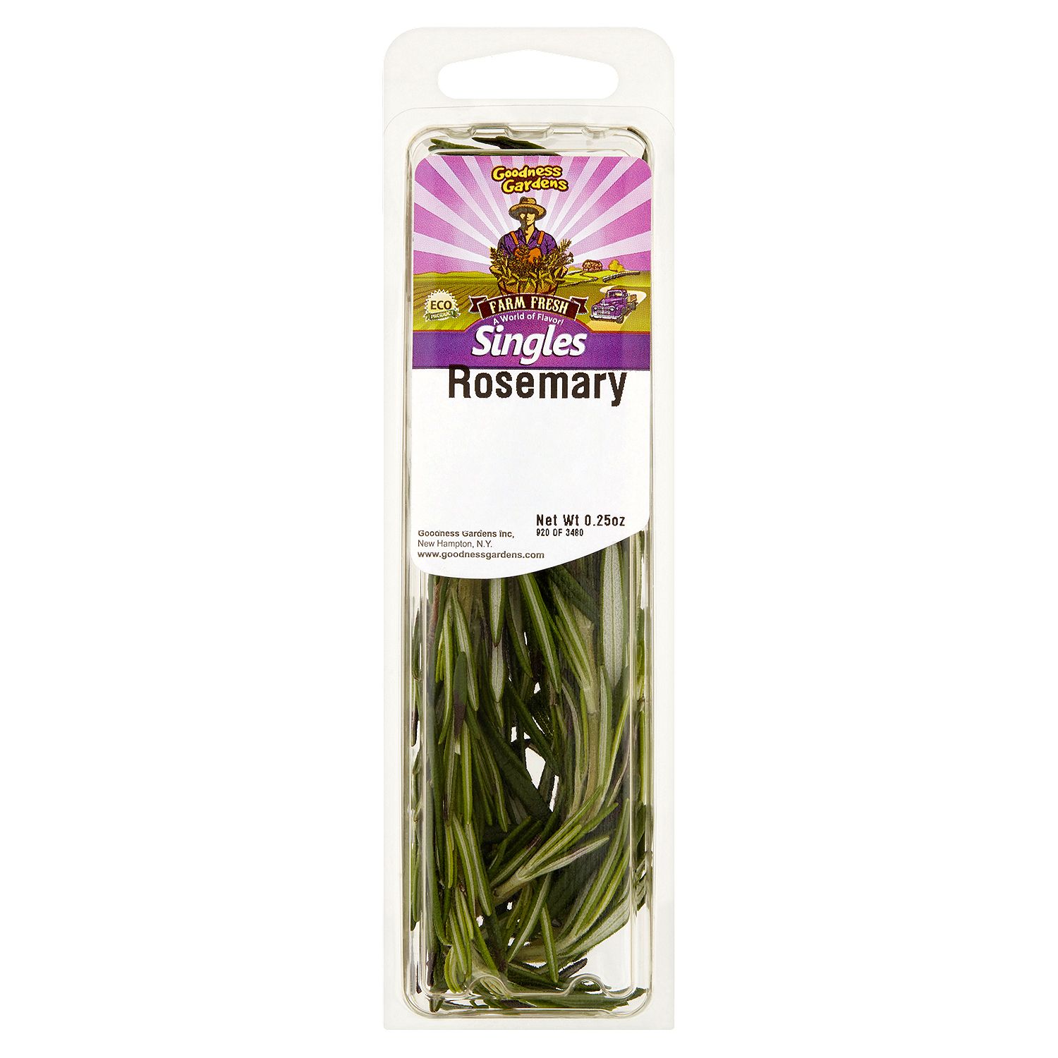 Goodness Gardens Farm Fresh Singles Rosemary, 0.25 oz