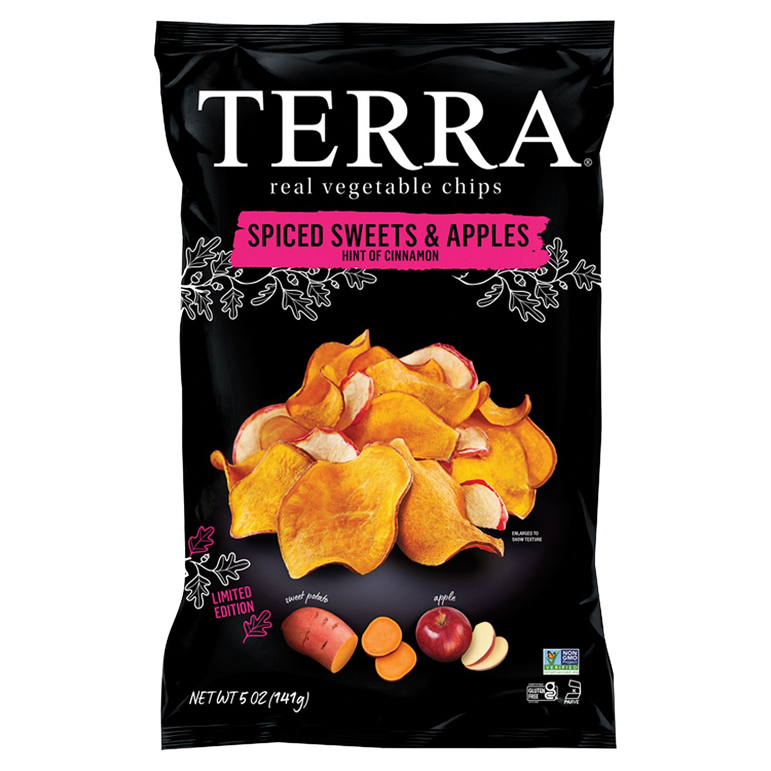 Terra Spiced Sweets &amp; Apples Hint of Cinnamon Real Vegetable Chips Limited Edition, 5 oz