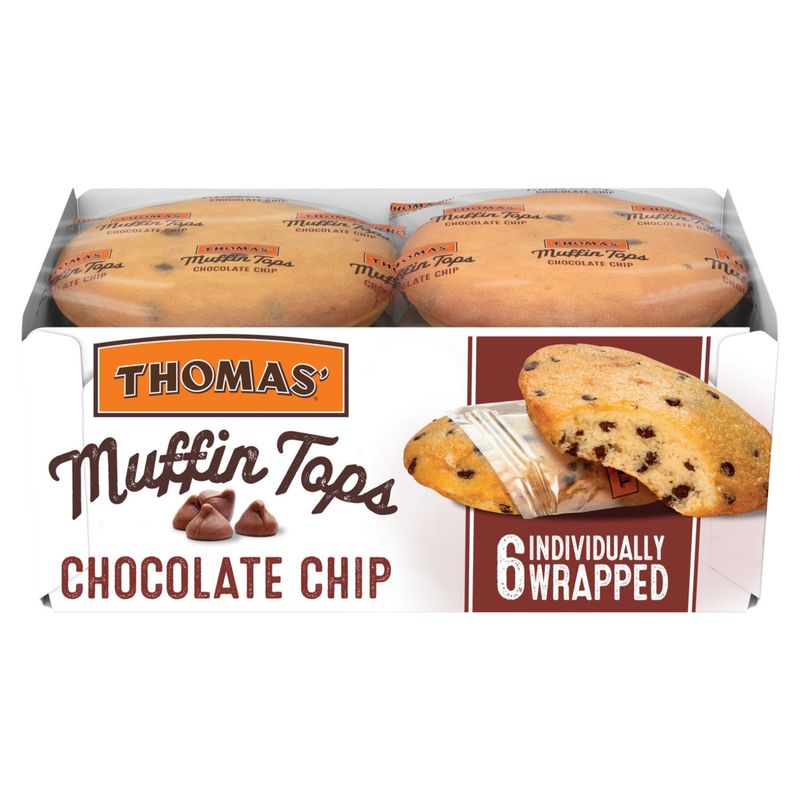 Thomas' Chocolate Chip Muffin Tops, 6 count, 10.5 oz