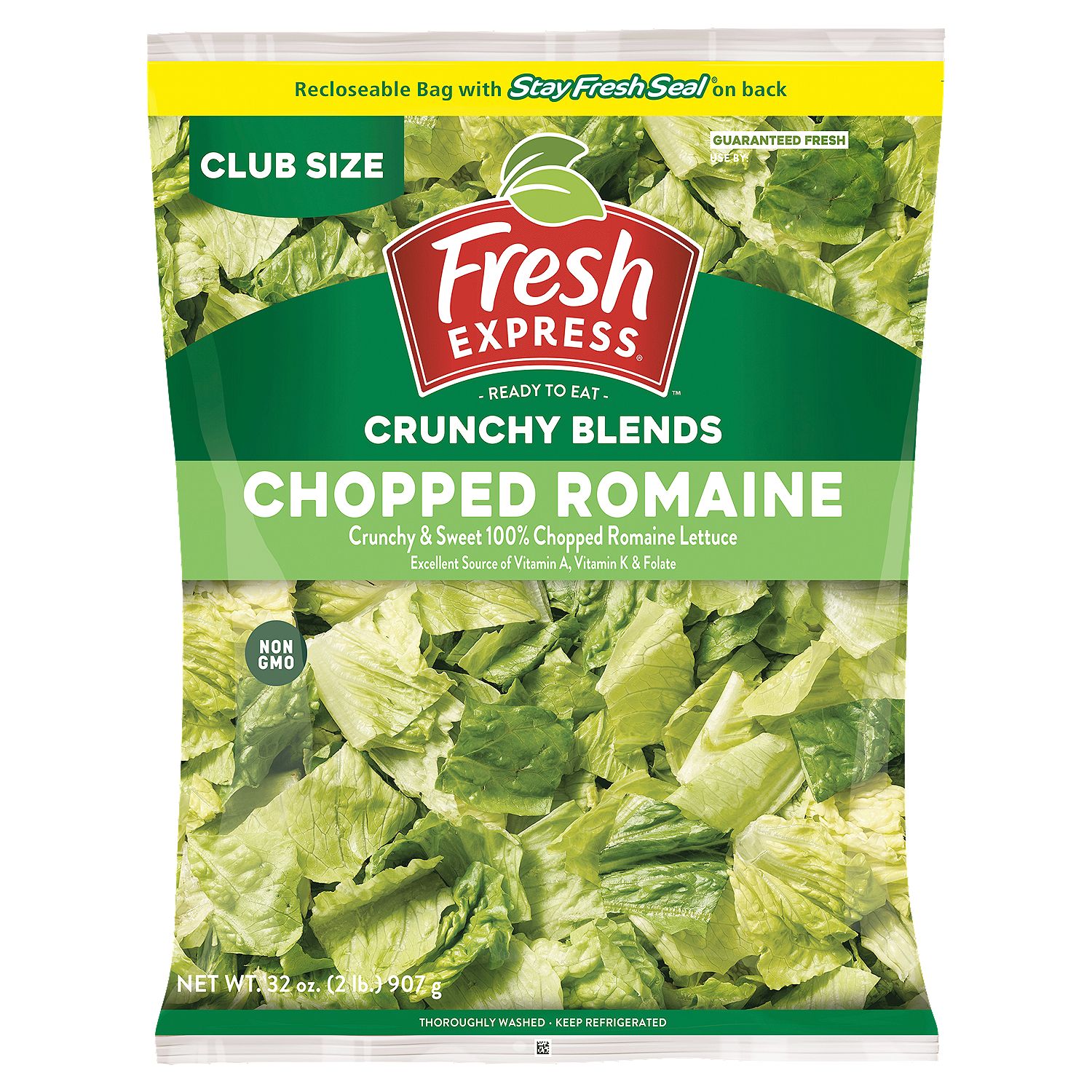 Fresh Express Chopped Romaine Salad Club Size, 2 lb bag