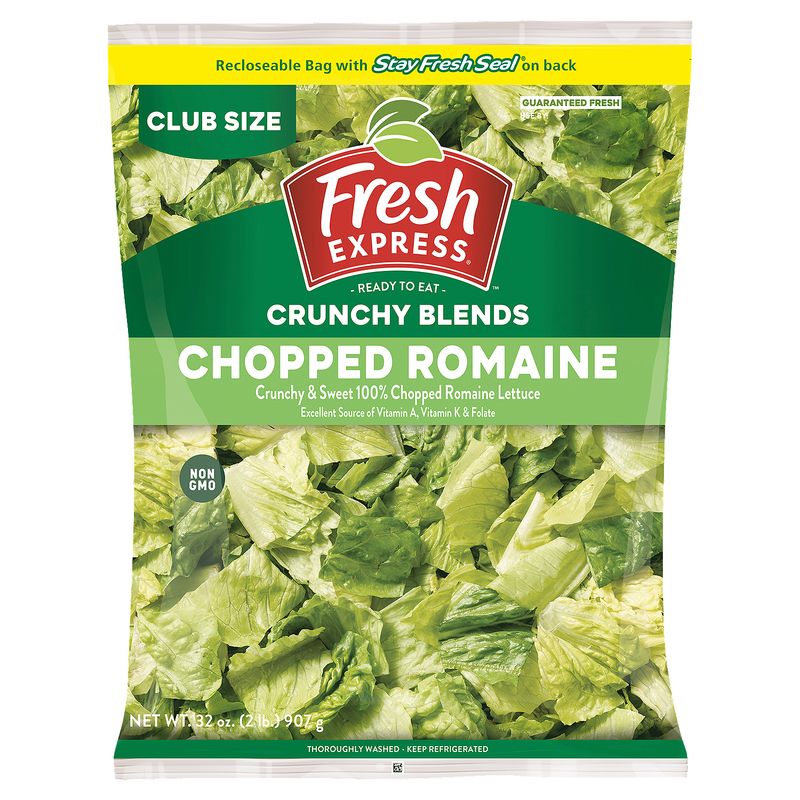 Fresh Express Chopped Romaine Salad Club Size, 2 lb bag