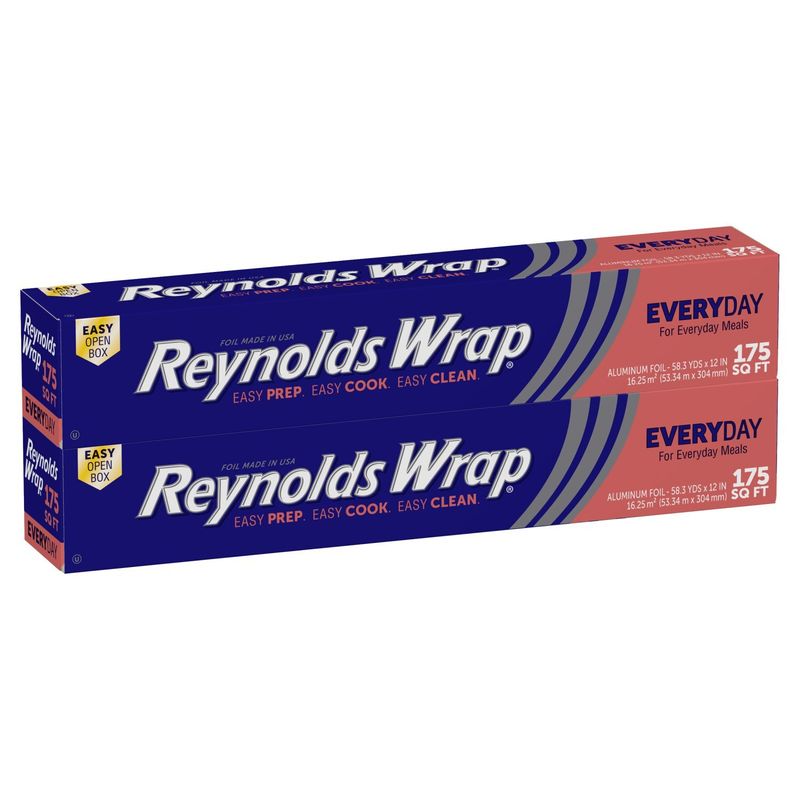 Reynolds Wrap 175 Sq Ft Everyday Aluminum Foil, 2 count