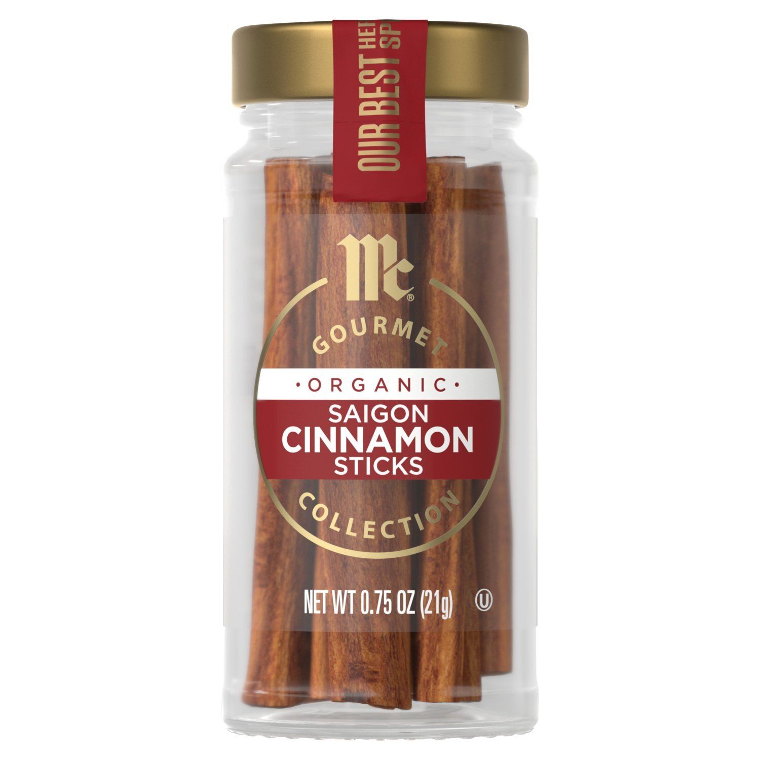 McCormick Gourmet Collection Organic Saigon Cinnamon Sticks, 0.75 oz