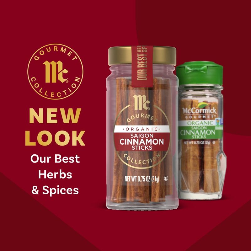 McCormick Gourmet Collection Organic Saigon Cinnamon Sticks, 0.75 oz