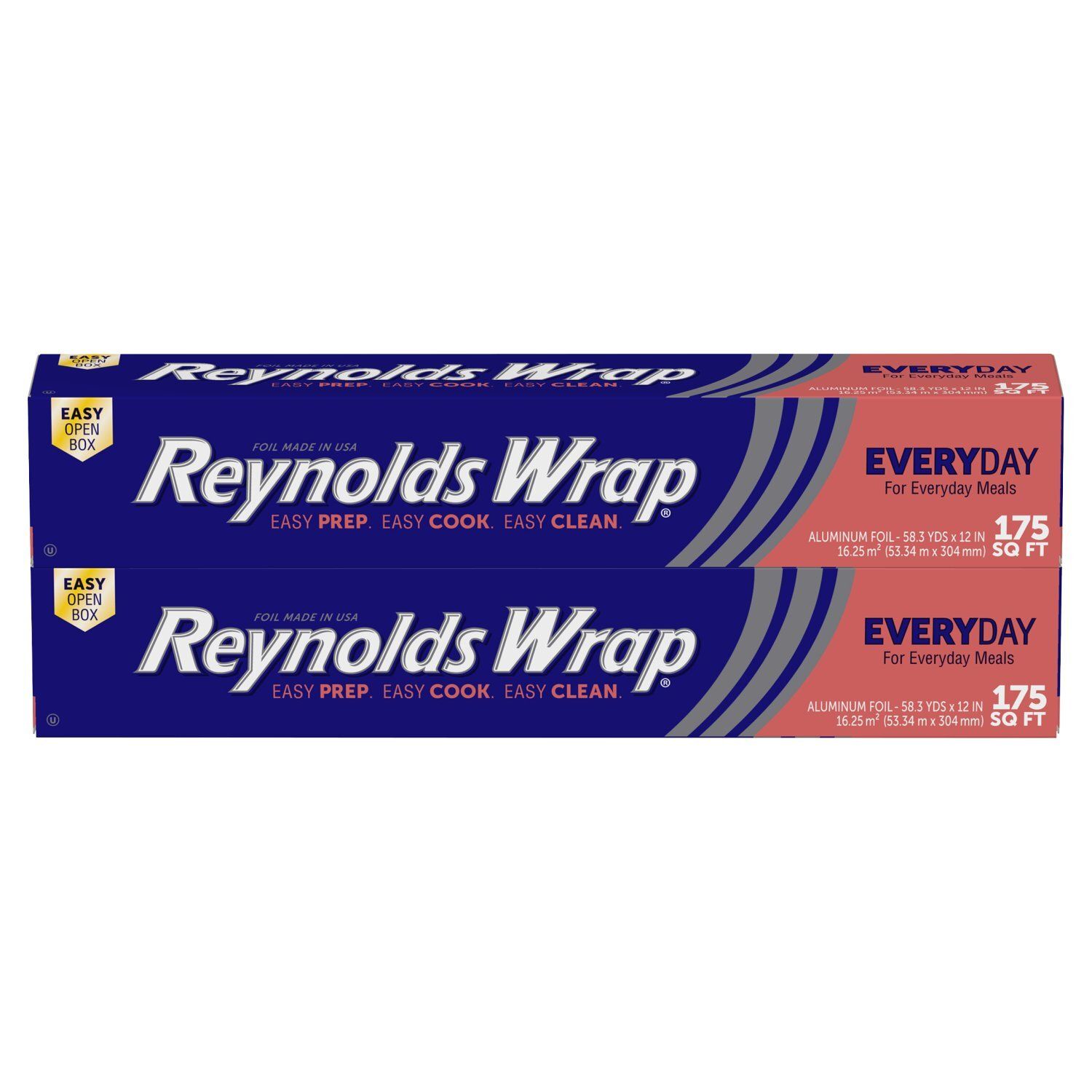Reynolds Wrap 175 Sq Ft Everyday Aluminum Foil, 2 count