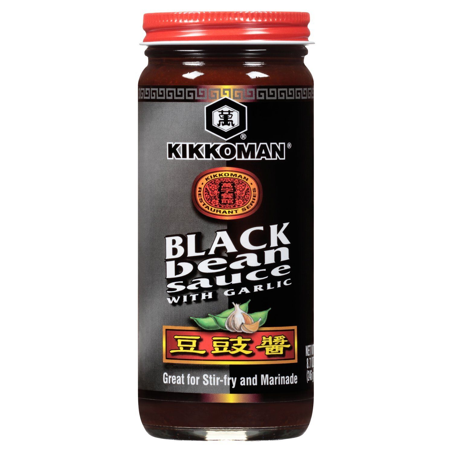 Kikkoman Black Bean Sauce with Garlic, 8.7 oz