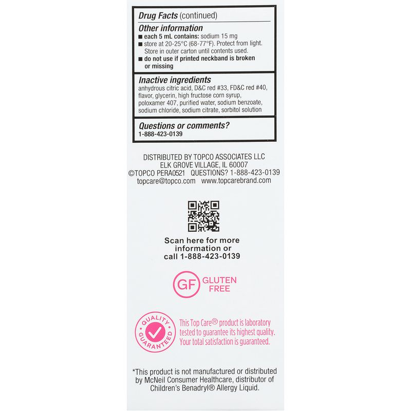 TopCare Children's Allergy Medicine - Cherry, 4 fl oz