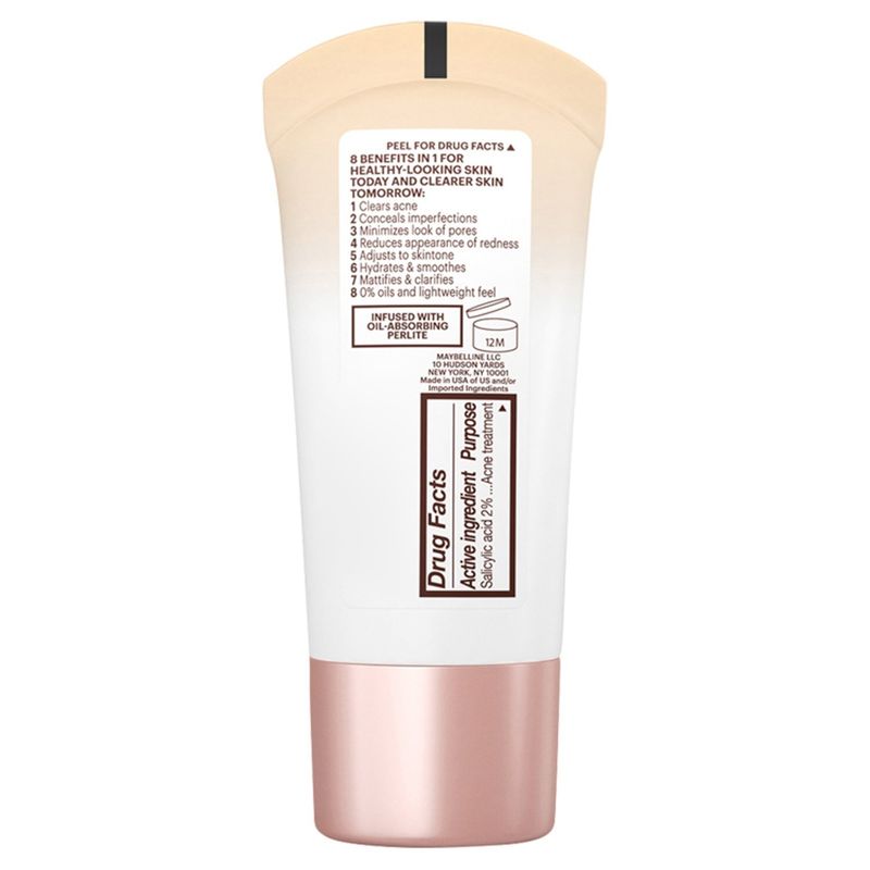 Maybelline New York Dream BB Pure 110 Light/Medium Sheer Tint Skin Clearing Beauty Balm, 1.0 fl oz